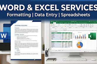 create and format word documents and excel spreadsheets