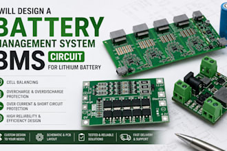 design a battery management system bms circuit for lithium battery