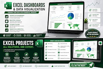 do excel dashboard and data visualization