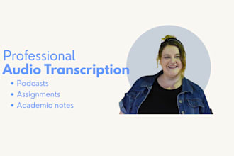 transcribe your audio recording