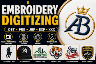 professionally digitize your embroidery logo