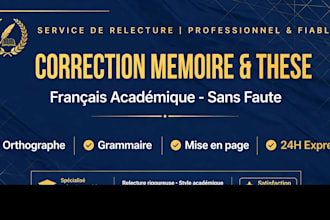 perfectly proofread and correct your documents thesis and memos