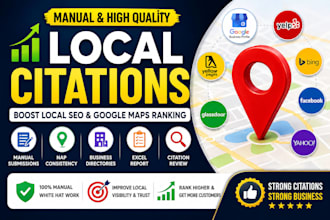 create local business citations for ranking on google map