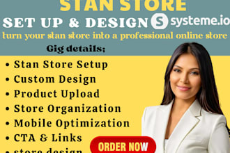 set up and customize your stan store for digital products