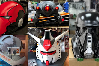3d print and paint custom 3d mask 3d helmet wearable cosplay armor 3d printing
