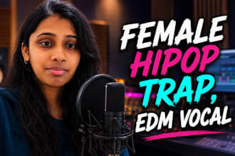 be your  rapper hip pop trap, female pop singer , edm vocals songwriter