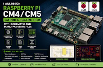 design raspberry pi cm4, cm5 carrier board pcb for nvidia jetson pcb