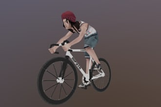 make retro psx character, low poly horror models, ps1 game assets, n64 animation