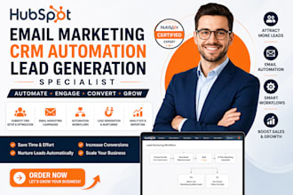 hubspot email marketing CRM automation lead generation specialist