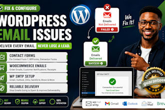 fix wordpress not receiving emails of contact forms woocommerce wp smtp