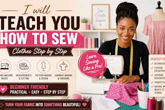 teach you how to sew clothes step by step
