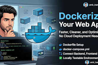 write dockerfile and docker compose for your web application