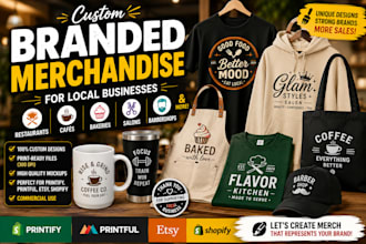 restaurant merch store café merchandise bakery branded merch salon merchandise