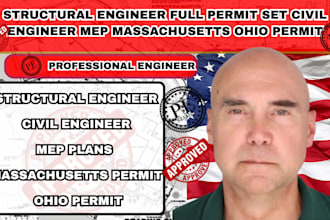 structural engineer full permit set civil engineer mep massachusetts ohio permit
