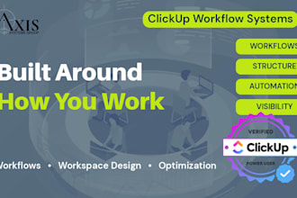 build and optimize your clickup workspace and workflows