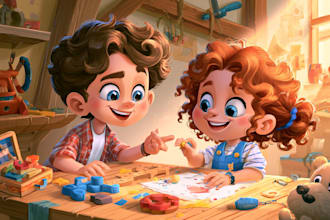 child book illustration, picture book illustration