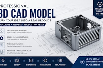 create a professional 3d cad model for your product prototype