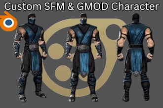 create, port, or rig sfm model, gmod player model, source engine character