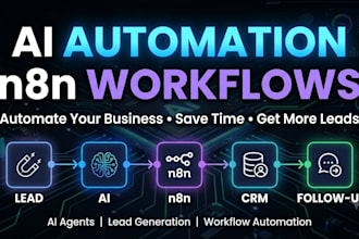 build ai lead generation and follow up automation using n8n