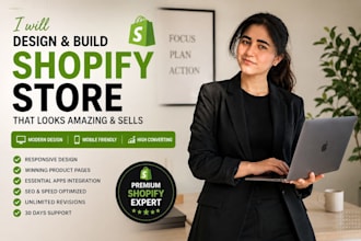 design and build a professional shopify store