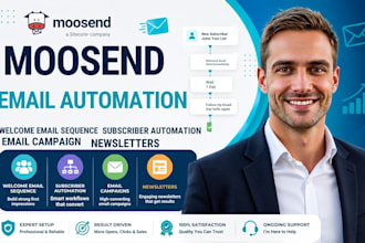 setup moosend welcome email sequence subscriber email campaign automation
