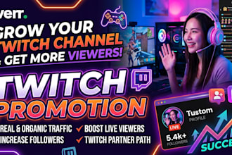 create a professional twitch channel, branding and stream
