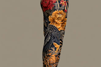 create old school or traditional tattoo design