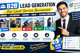 do b2b lead generation plumbers electricians roofers solar cleanling companies
