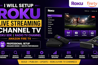 setup roku live streaming channel tv, roku sdk, radio tv channel, amazon fire tv