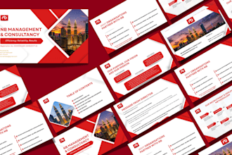 design powerpoint company profile canva business presentation pitch deck slides