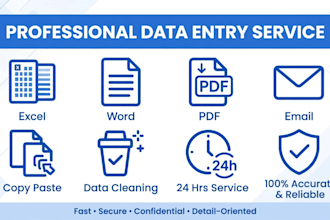do accurate data entry, and web search in 24 hours