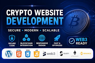 do crypto website, ico landing page, dapp, ai chatbot, ai agent