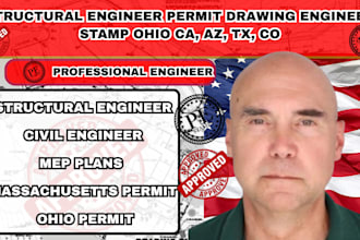 structural engineer permit drawing engineer stamp ohio ca, az, tx, co