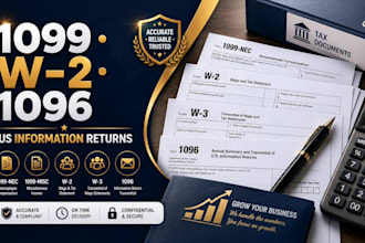 file 1099 nec, 1099 misc, w2 w3 and 1096 tax forms