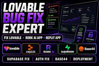 fix lovable bug fix rork ai app replit app lovable ai website supabase fix auth
