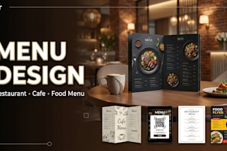 design modern restaurant menu food menu flyer cafe menu digital menu design