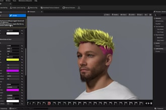 create realistic 3d clothing and outfits for 3d model, metahuman character
