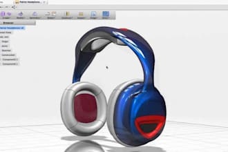 do 3d product design headsets foldable electronic product 3d cad design
