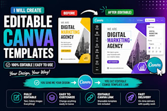 recreate your design in canva as an editable template