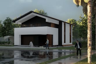 create realistic exterior 3d renderings in lumion