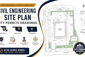 civil engineering site plan city permits drawings in maryland oklahoma montana