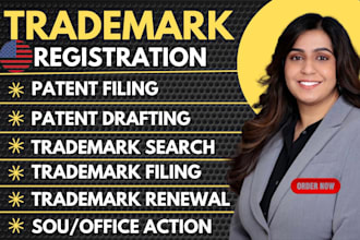 do patent prior art search, drafting, claims and uspto filing, office action