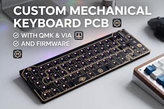 design custom mechanical keyboard pcb with qmk via and firmware