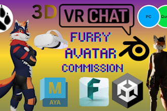 create a custom 3d character model for vrchat avatar