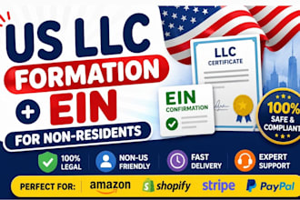 form USA llc company business registration ein for non US residents amazon fba