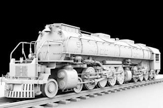 design 3d train, trainz simulator, 3d tram, railcars, train station for game