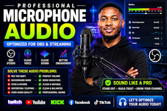 optimize your microphone audio for obs and streaming