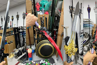 create custom 3d sword 3d weapon cosplay 3d sword stl armor accessories props