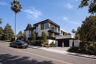 refinish 3d full house tour,modern residential exterior,indoor open living room