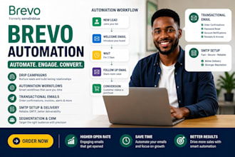 do brevo funnel automation workflow brevo drip campaign transactional email SMTP